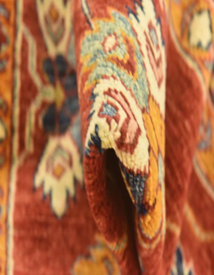Detail image of  6' 1 x 9'  Hand Knotted Kazak Oriental Rug
