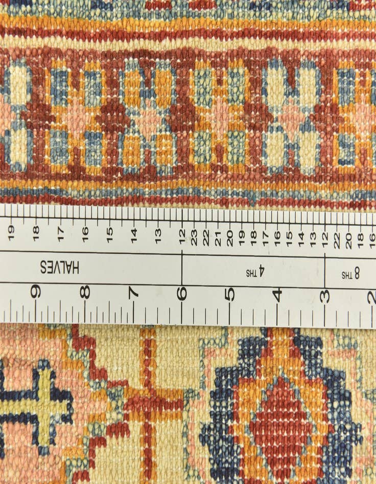 Detail image of  6' 1 x 9'  Hand Knotted Kazak Oriental Rug