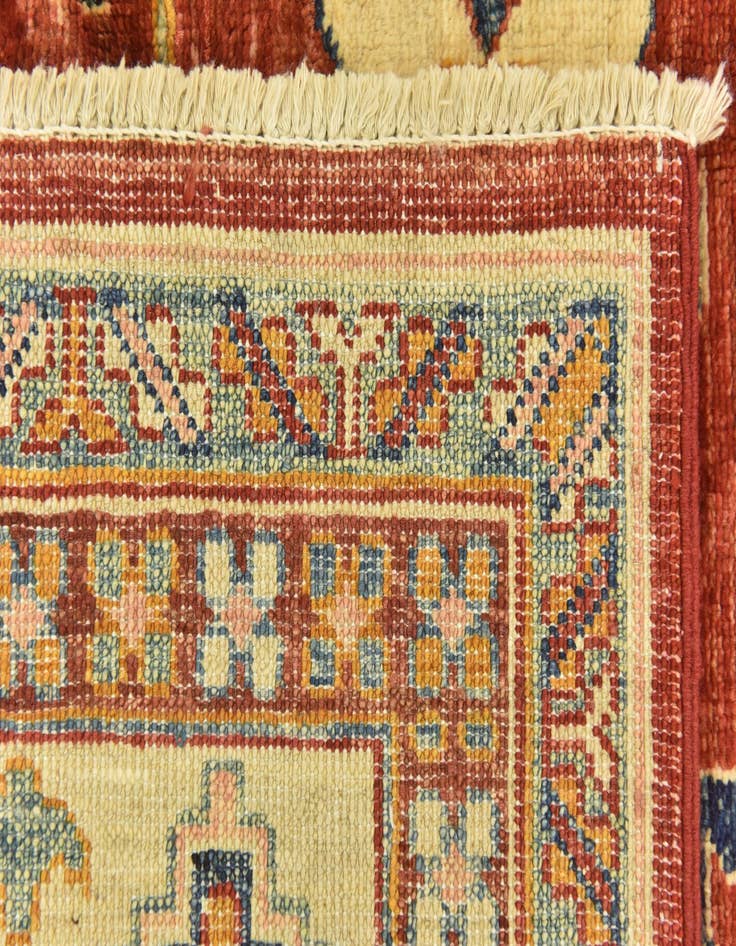 Detail image of  6' 1 x 9'  Hand Knotted Kazak Oriental Rug