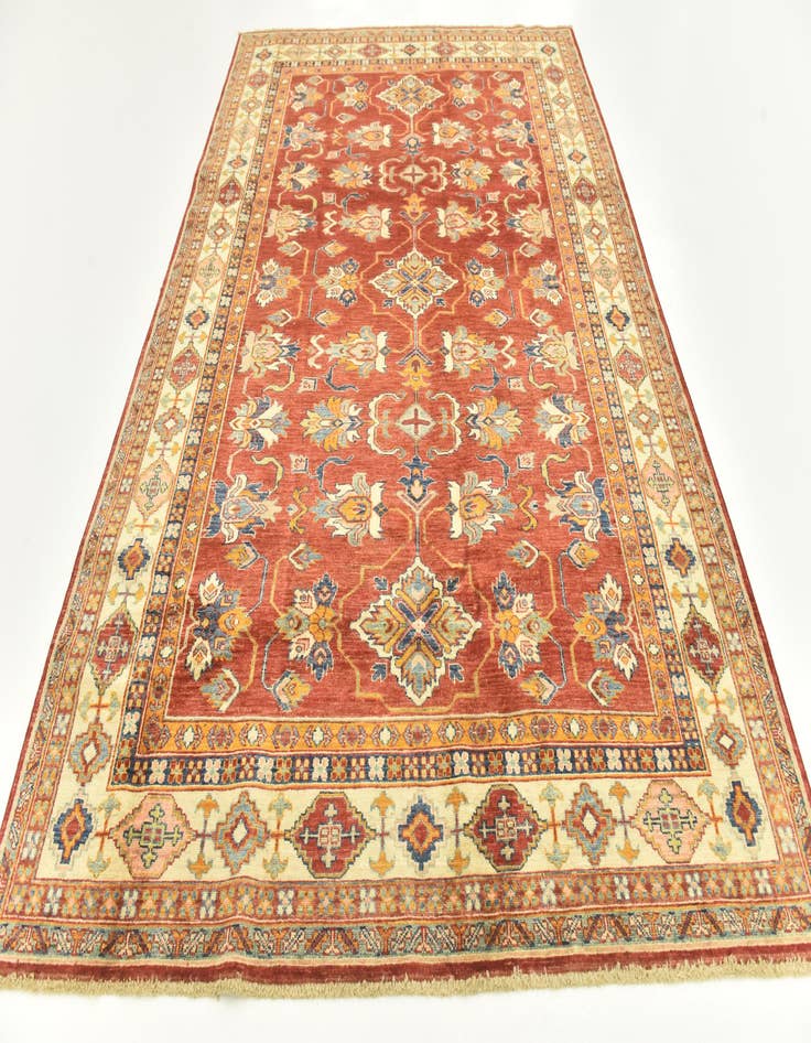 Detail image of  6' 1 x 9'  Hand Knotted Kazak Oriental Rug