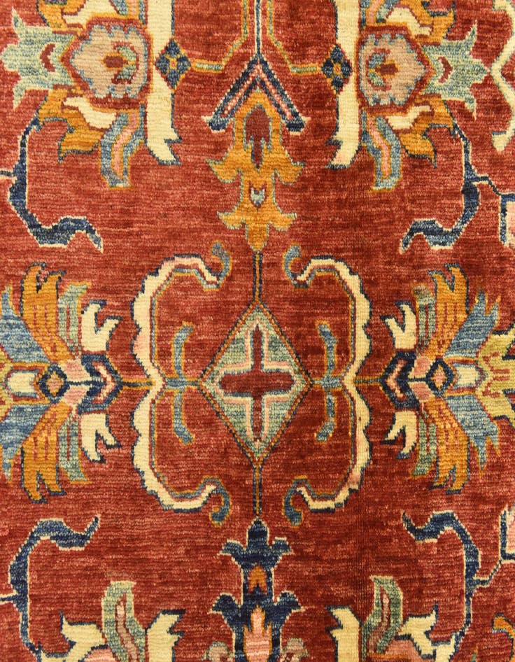 Detail image of  6' 1 x 9'  Hand Knotted Kazak Oriental Rug