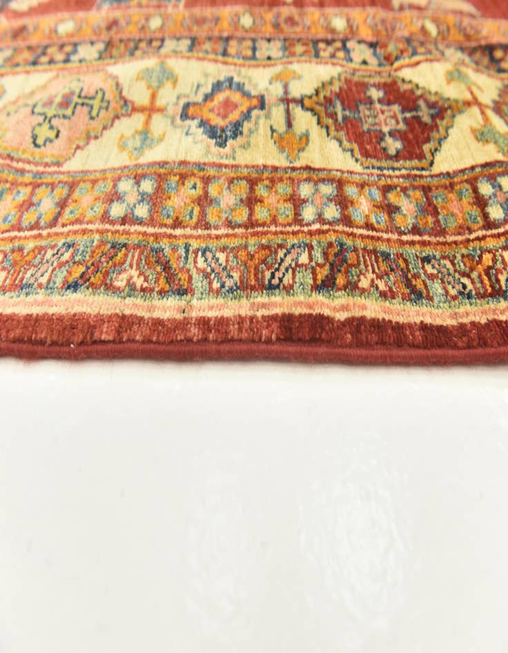 Detail image of  6' 1 x 9'  Hand Knotted Kazak Oriental Rug