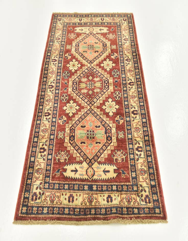 Detail image of  3' 3 x 4' 6  Hand Knotted Kazak Oriental Rug