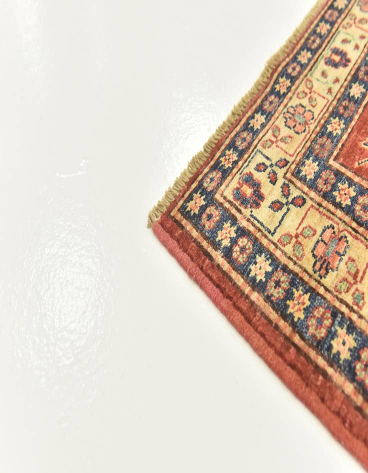 Detail image of  3' 3 x 4' 6  Hand Knotted Kazak Oriental Rug