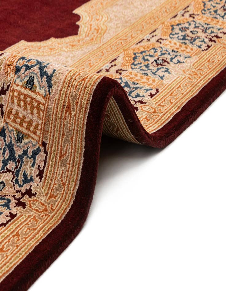 Detail image of  8' 4 x 9' 9  Hand Knotted Kerman Wool Rug