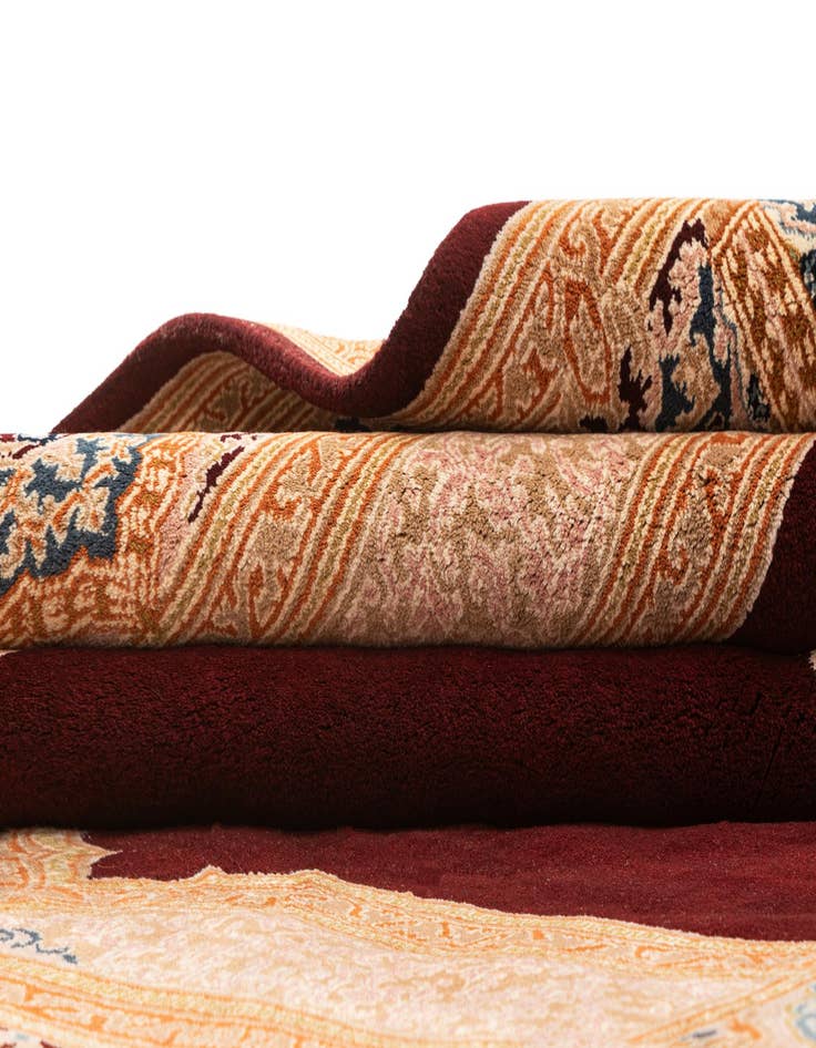 Detail image of  8' 4 x 9' 9  Hand Knotted Kerman Wool Rug