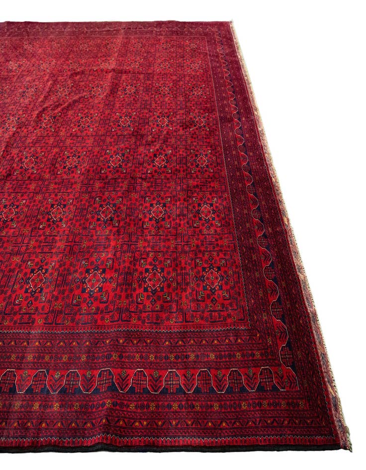 Detail image of  13' x 18' 5  Hand Knotted Khal Mohammadi Wool Rug