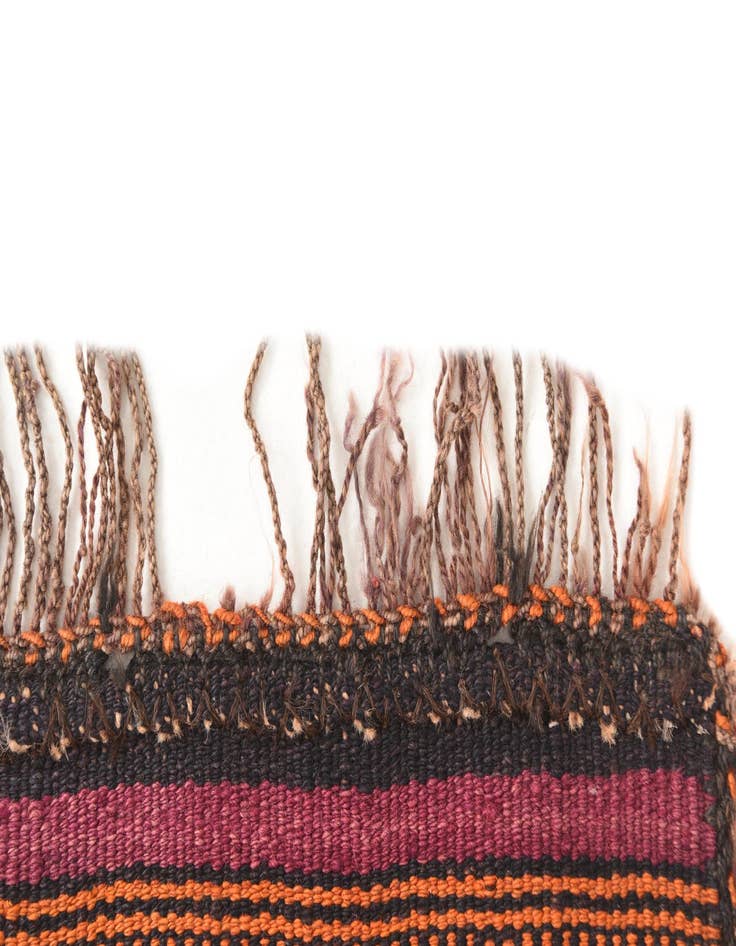 Detail image of  2' 10 x 4'  Hand Woven Kilim Afghan Wool Rug