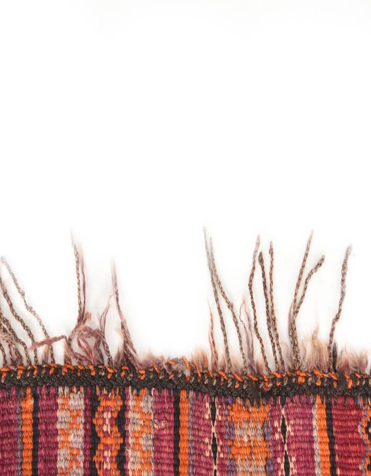 Detail image of  2' 10 x 4'  Hand Woven Kilim Afghan Wool Rug