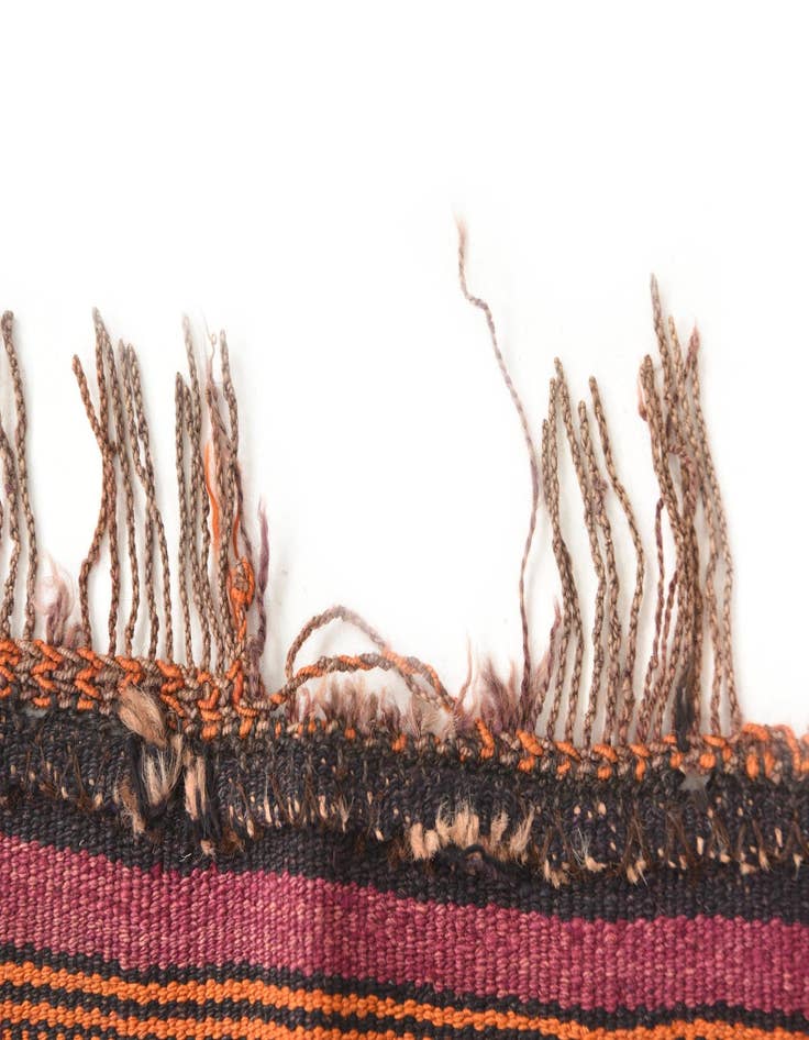 Detail image of  2' 10 x 4'  Hand Woven Kilim Afghan Wool Rug