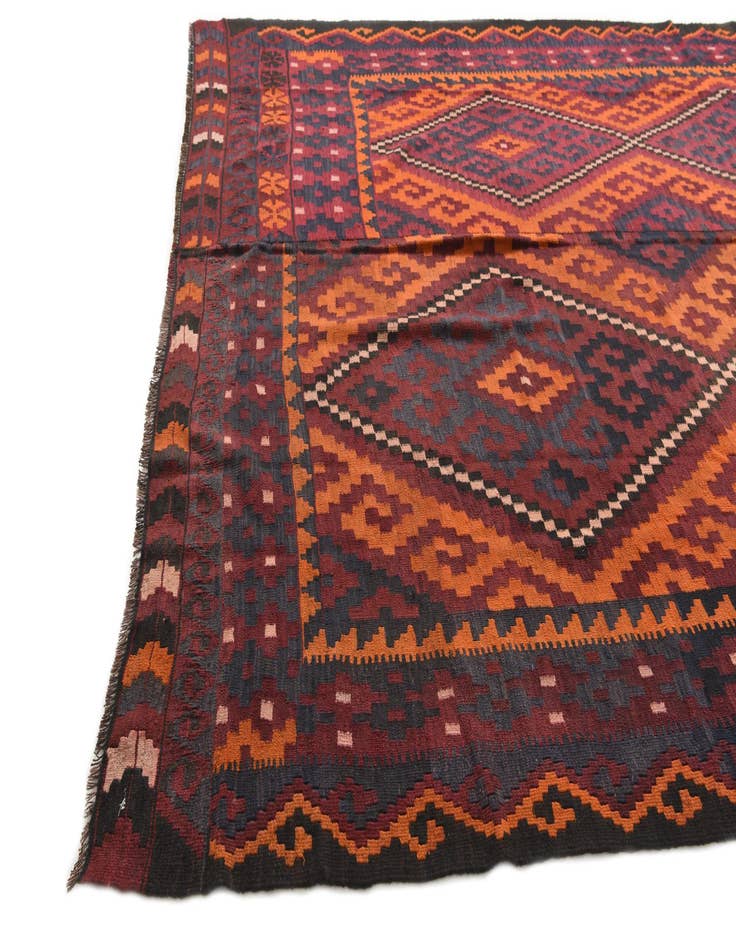 Detail image of  8' 10 x 15' 10  Hand Woven Kilim Afghan Wool Rug