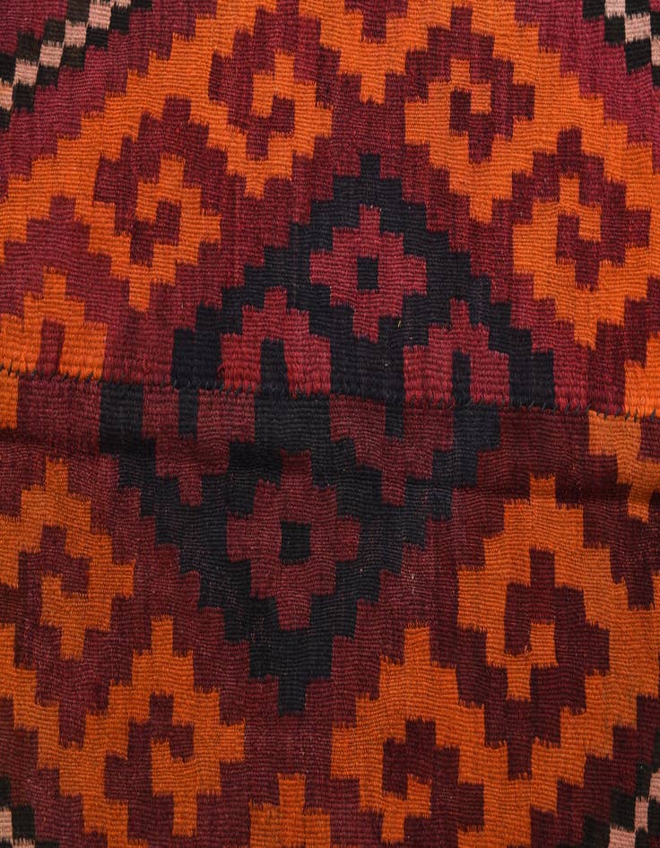 Detail image of  8' 10 x 15' 10  Hand Woven Kilim Afghan Wool Rug