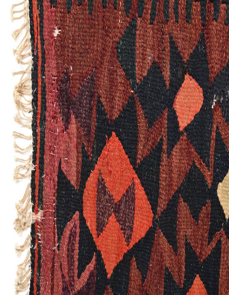 Detail image of  4' 9 x 7' 9  Hand Woven Kilim Fars Wool Rug