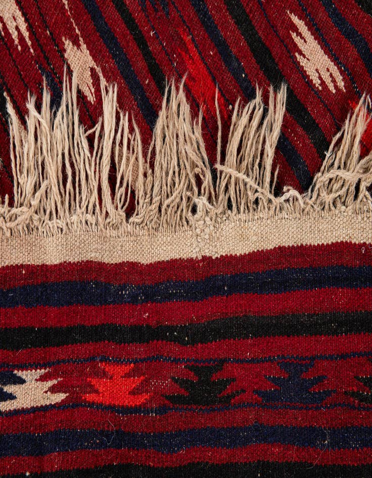 Detail image of  4' 3 x 6' 7  Hand Woven Kilim Fars Wool Rug