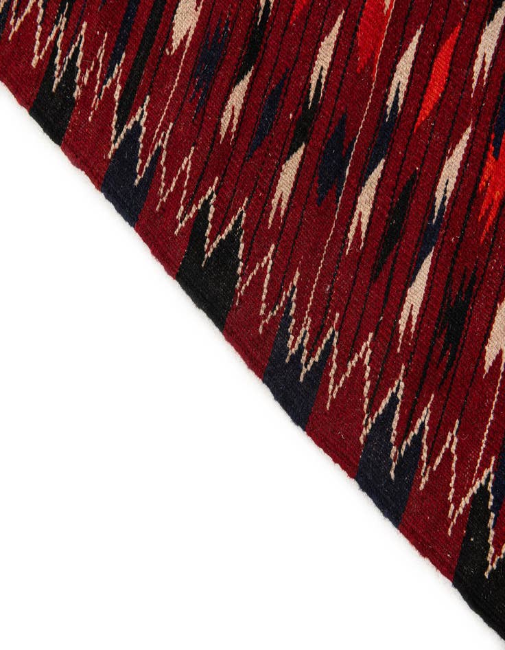 Detail image of  4' 3 x 6' 7  Hand Woven Kilim Fars Wool Rug