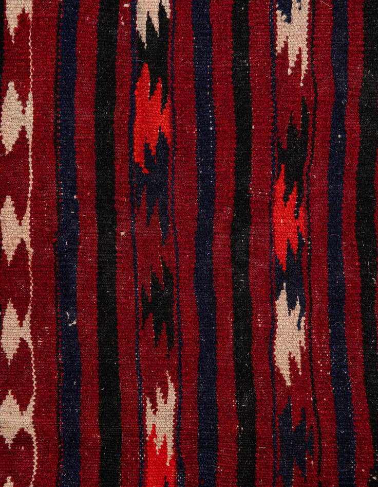 Detail image of  4' 3 x 6' 7  Hand Woven Kilim Fars Wool Rug