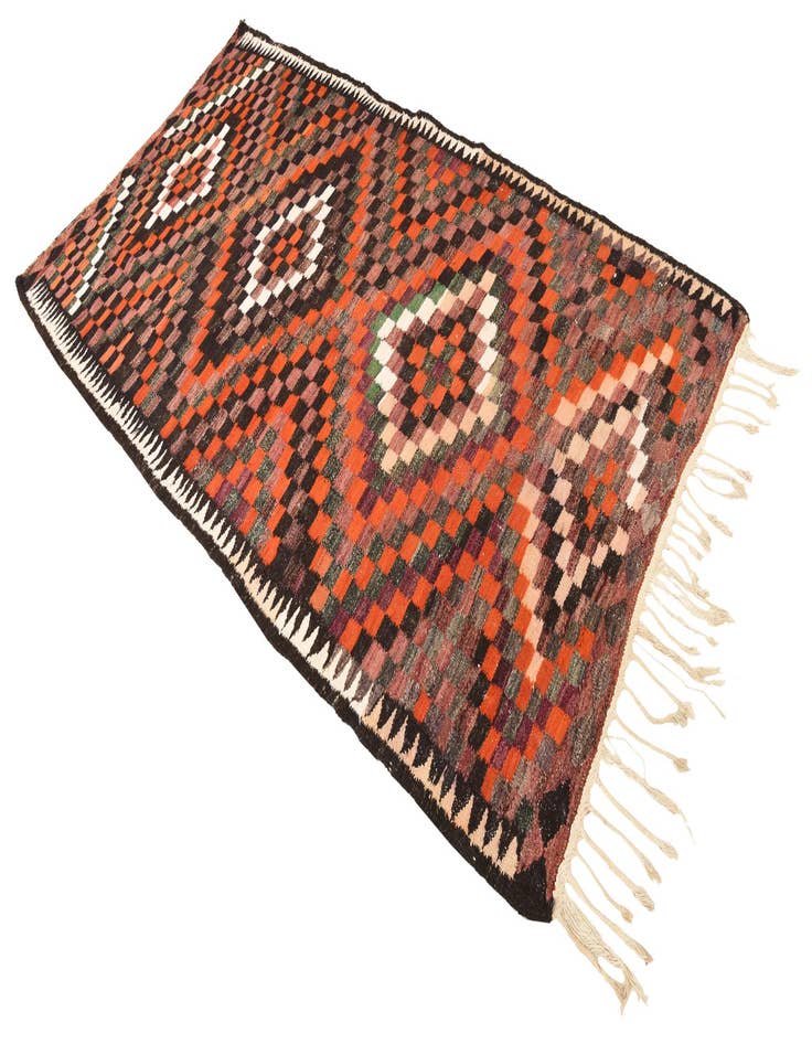 Detail image of  4' 7 x 8' 10  Hand Woven Kilim Fars Wool Rug