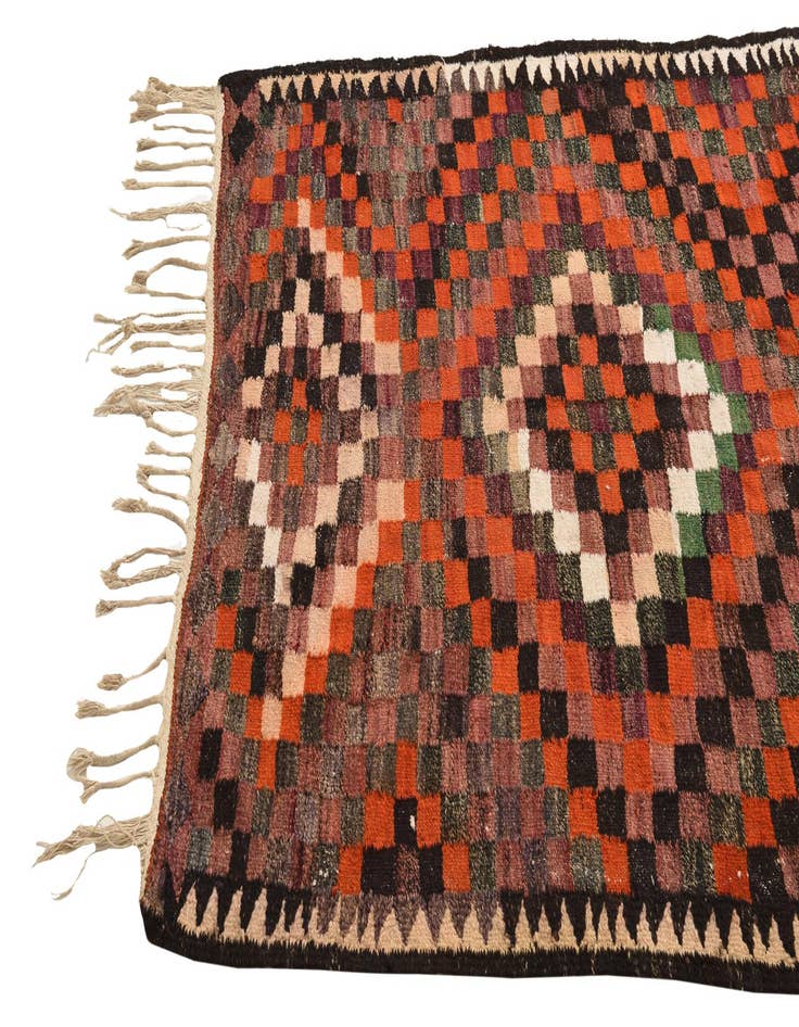 Detail image of  4' 7 x 8' 10  Hand Woven Kilim Fars Wool Rug