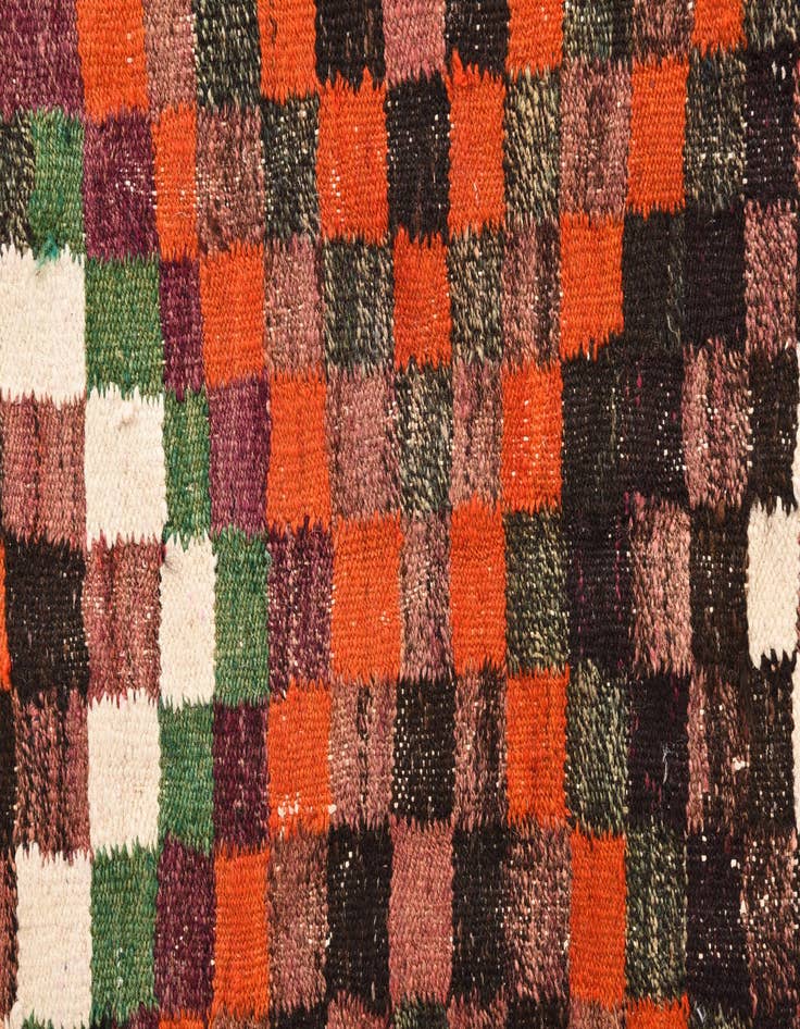 Detail image of  4' 7 x 8' 10  Hand Woven Kilim Fars Wool Rug