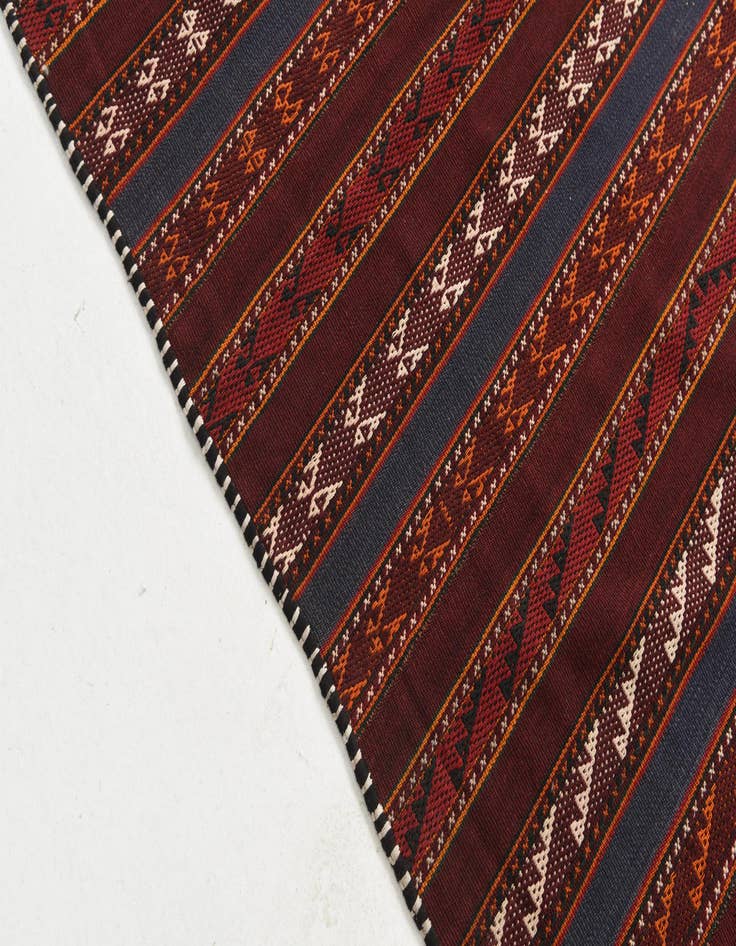 Detail image of  6' x 12' 10  Hand Knotted Kilim Fars Persian Wool Rug