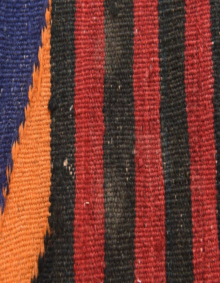 Detail image of  5' 5 x 9' 9  Hand Woven Kilim Fars Wool Rug