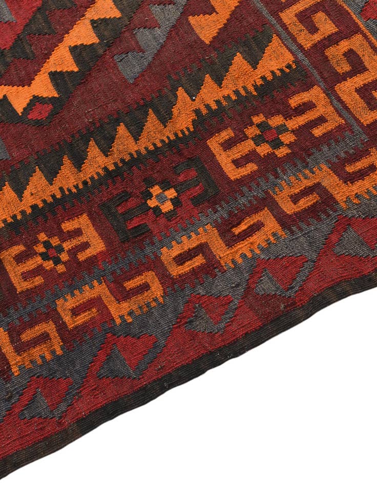 Detail image of  5' 7 x 8' 1  Hand Woven Kilim Fars Wool Rug