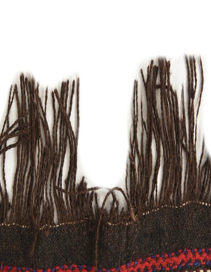 Detail image of  4' 8 x 8' 1  Hand Woven Kilim Fars Wool Rug