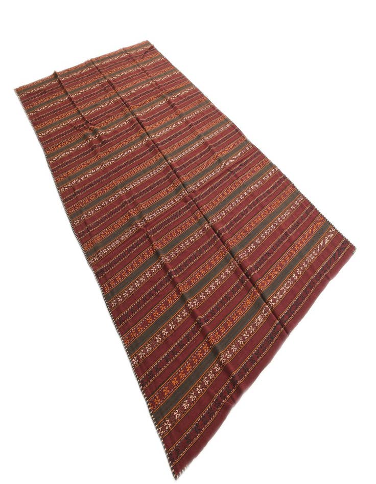 Detail image of  6' 2 x 10' 9  Hand Woven Kilim Fars Wool Rug