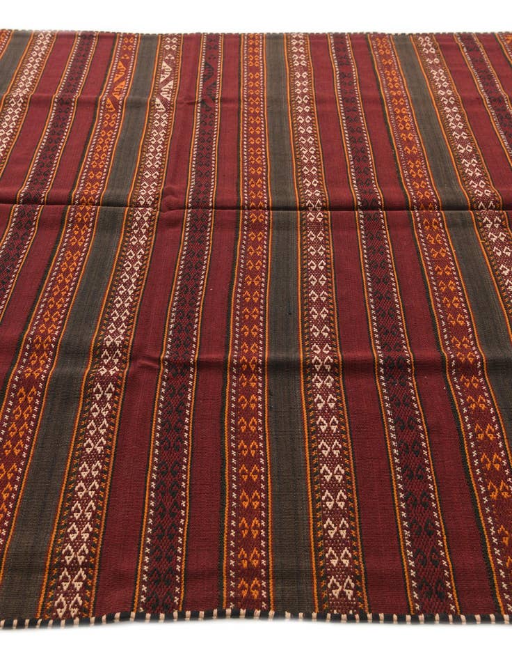 Detail image of  6' 2 x 10' 9  Hand Woven Kilim Fars Wool Rug