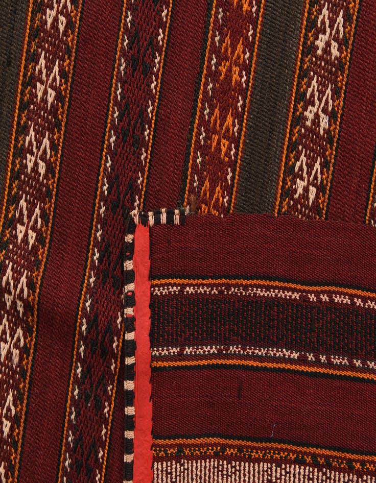 Detail image of  6' 2 x 10' 9  Hand Woven Kilim Fars Wool Rug