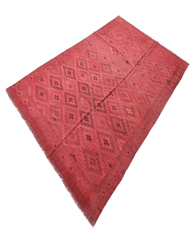 Detail image of  6' 1 x 9' 9  Hand Woven Kilim Fars Wool Rug