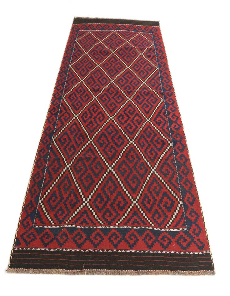 Detail image of  6' 9 x 10' 9  Hand Woven Kilim Fars Wool Rug