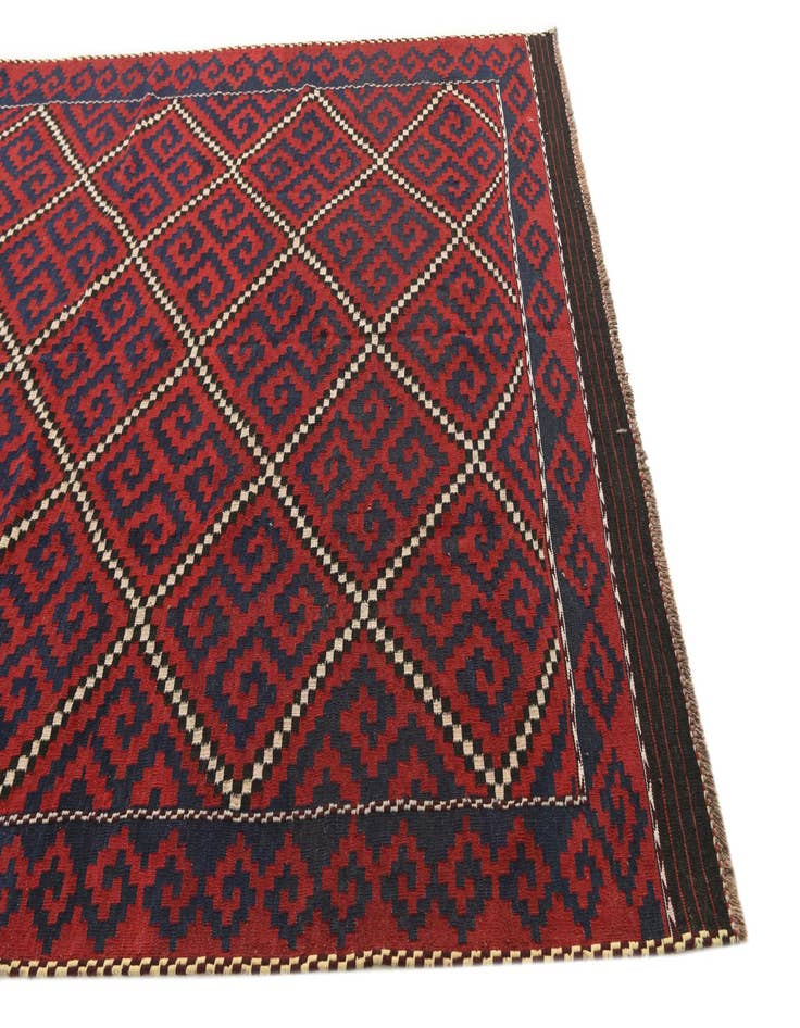 Detail image of  6' 9 x 10' 9  Hand Woven Kilim Fars Wool Rug