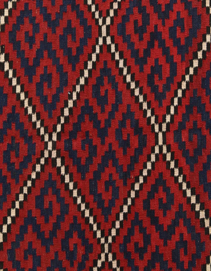 Detail image of  6' 9 x 10' 9  Hand Woven Kilim Fars Wool Rug