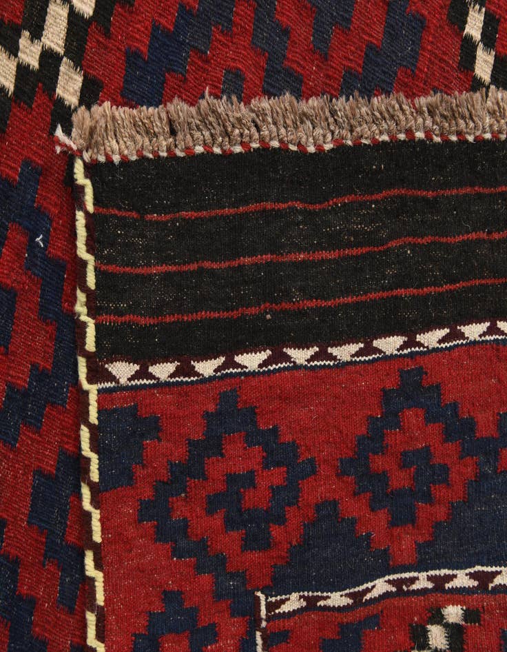 Detail image of  6' 9 x 10' 9  Hand Woven Kilim Fars Wool Rug