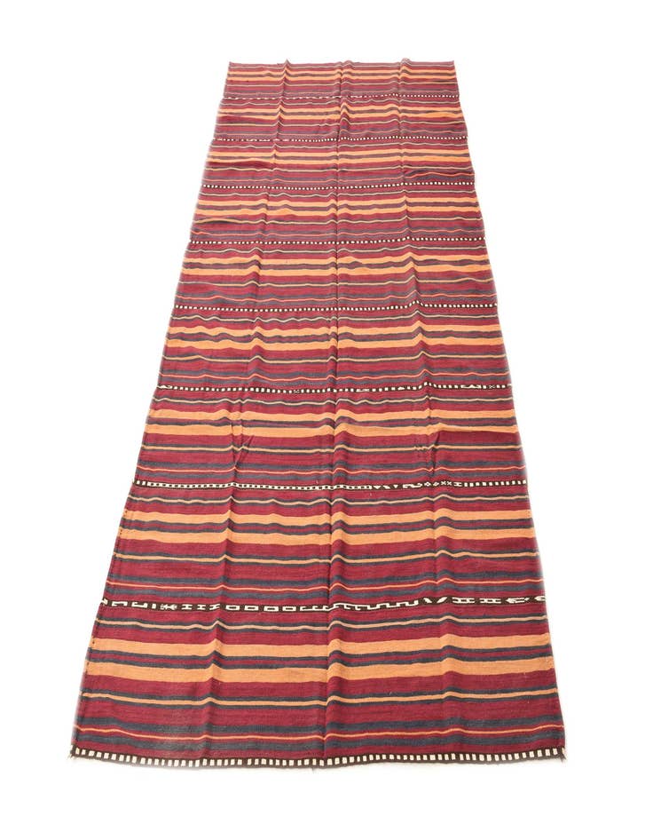 Detail image of  4' 10 x 9' 1  Hand Woven Kilim Fars Wool Rug