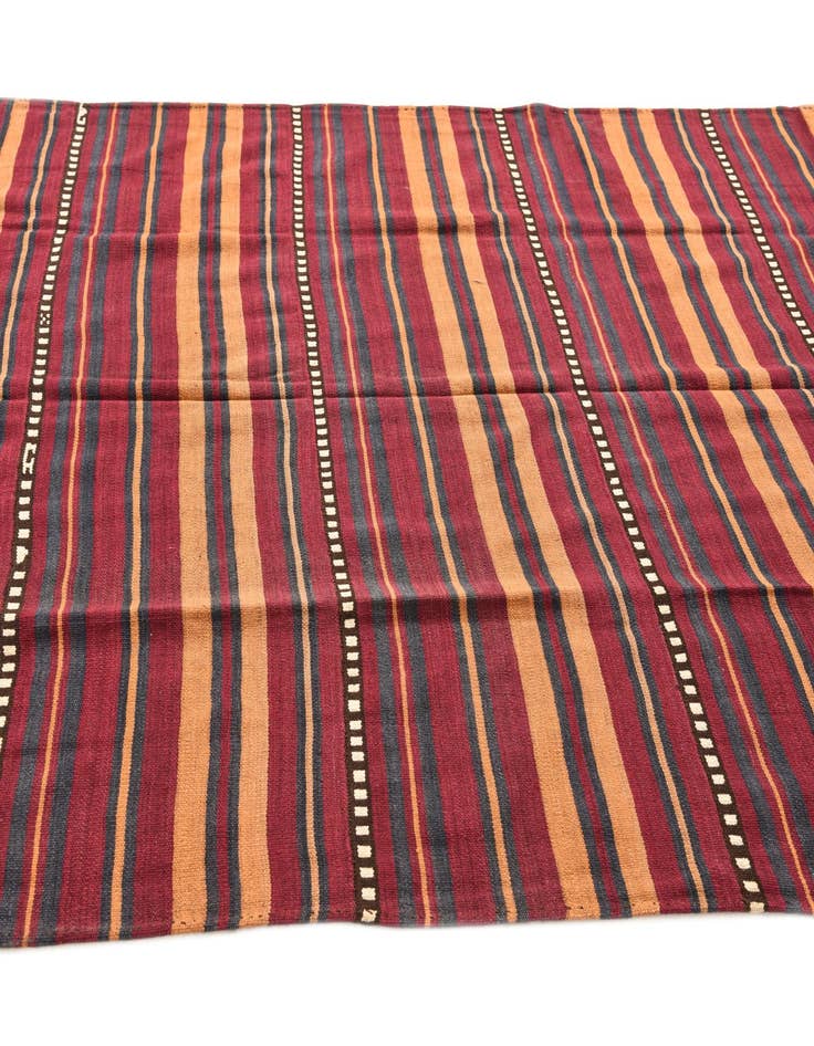 Detail image of  4' 10 x 9' 1  Hand Woven Kilim Fars Wool Rug