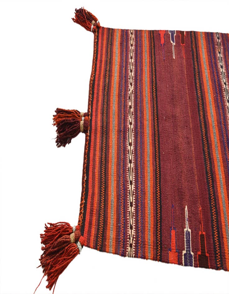 Detail image of  3' 4 x 3' 9  Hand Woven Kilim Fars Wool Rug