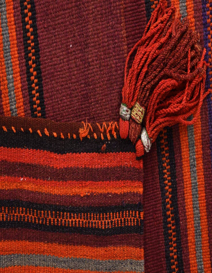Detail image of  3' 4 x 3' 9  Hand Woven Kilim Fars Wool Rug