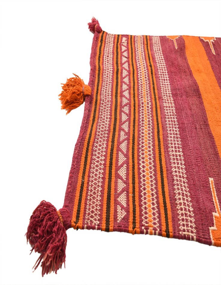 Detail image of  3' 4 x 3' 9  Hand Woven Kilim Fars Wool Rug