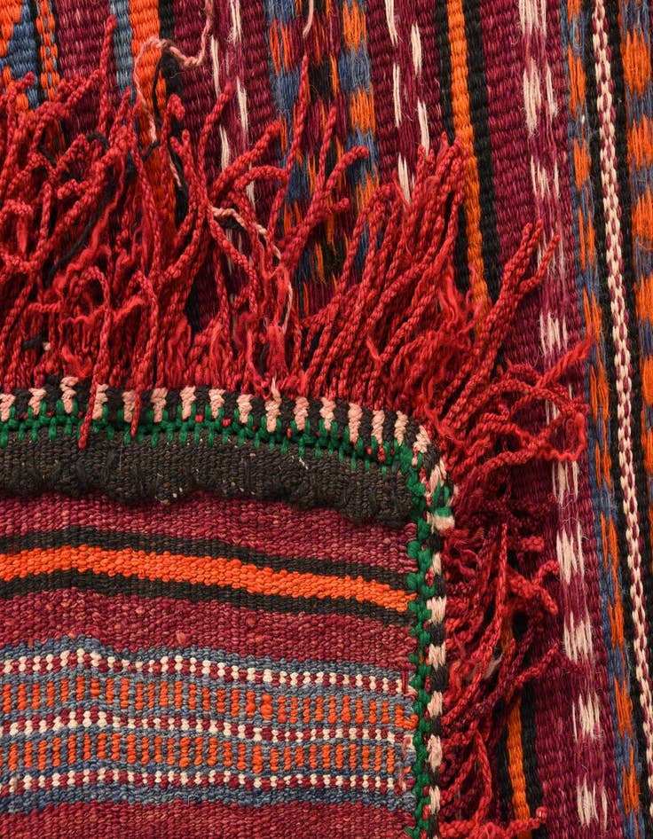 Detail image of  3' 2 x 4'  Hand Woven Kilim Fars Wool Rug