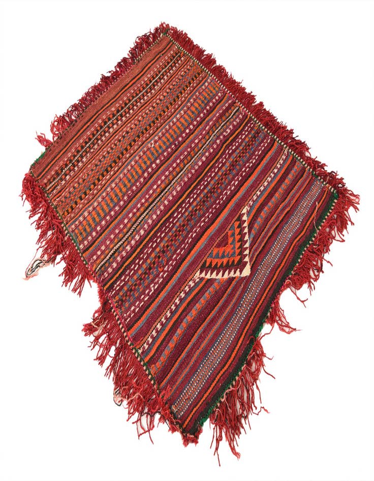 Detail image of  3' 2 x 4'  Hand Woven Kilim Fars Wool Rug