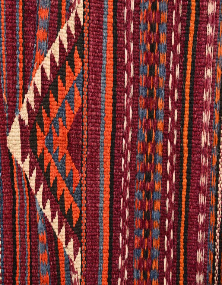 Detail image of  3' 2 x 4'  Hand Woven Kilim Fars Wool Rug