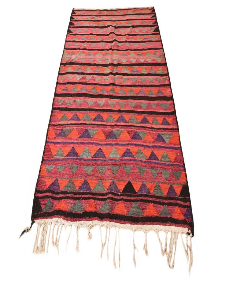 Detail image of  4' 9 x 7' 7  Hand Woven Kilim Fars Wool Rug