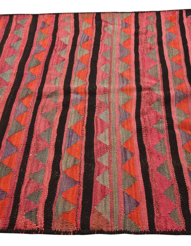 Detail image of  4' 9 x 7' 7  Hand Woven Kilim Fars Wool Rug