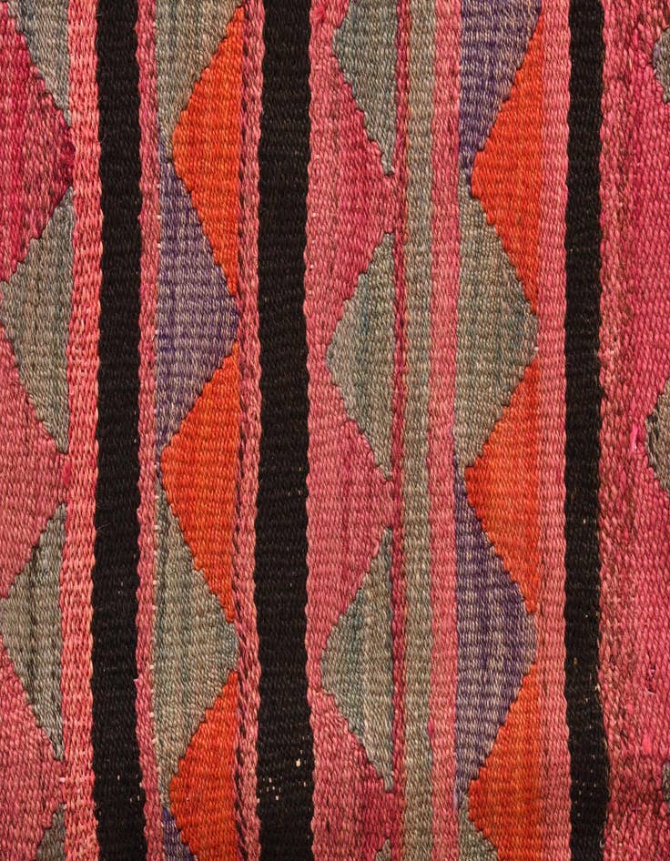 Detail image of  4' 9 x 7' 7  Hand Woven Kilim Fars Wool Rug