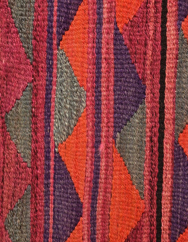 Detail image of  4' 9 x 7' 7  Hand Woven Kilim Fars Wool Rug