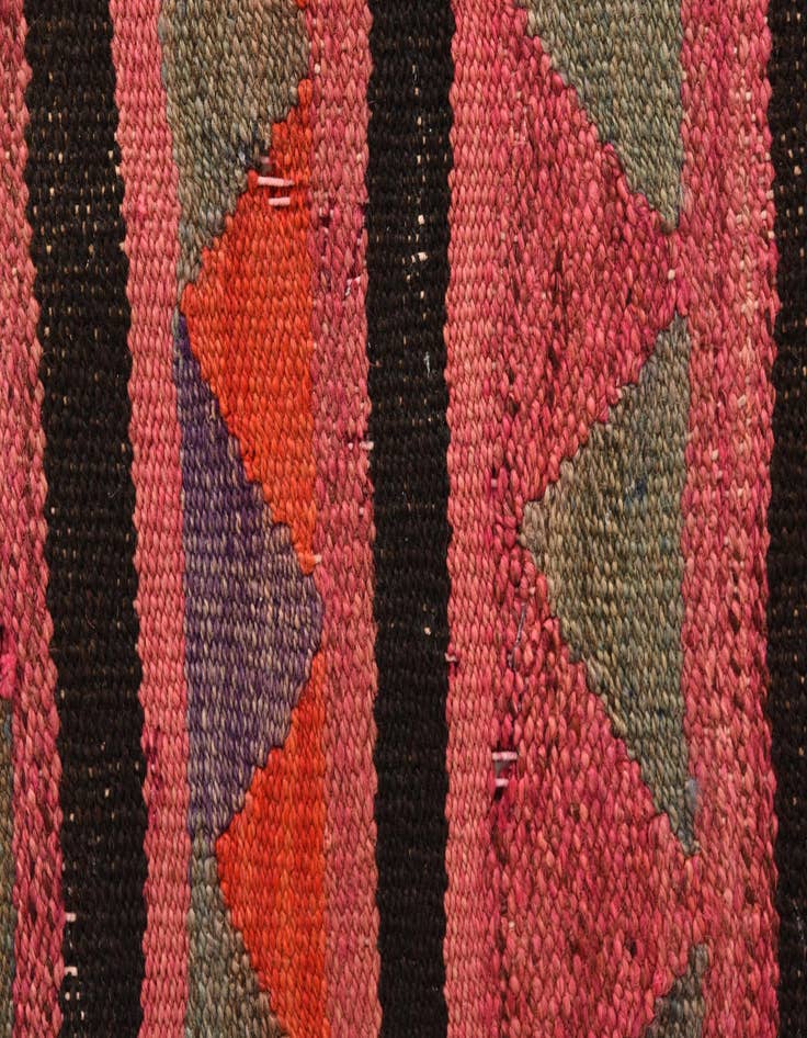 Detail image of  4' 9 x 7' 7  Hand Woven Kilim Fars Wool Rug
