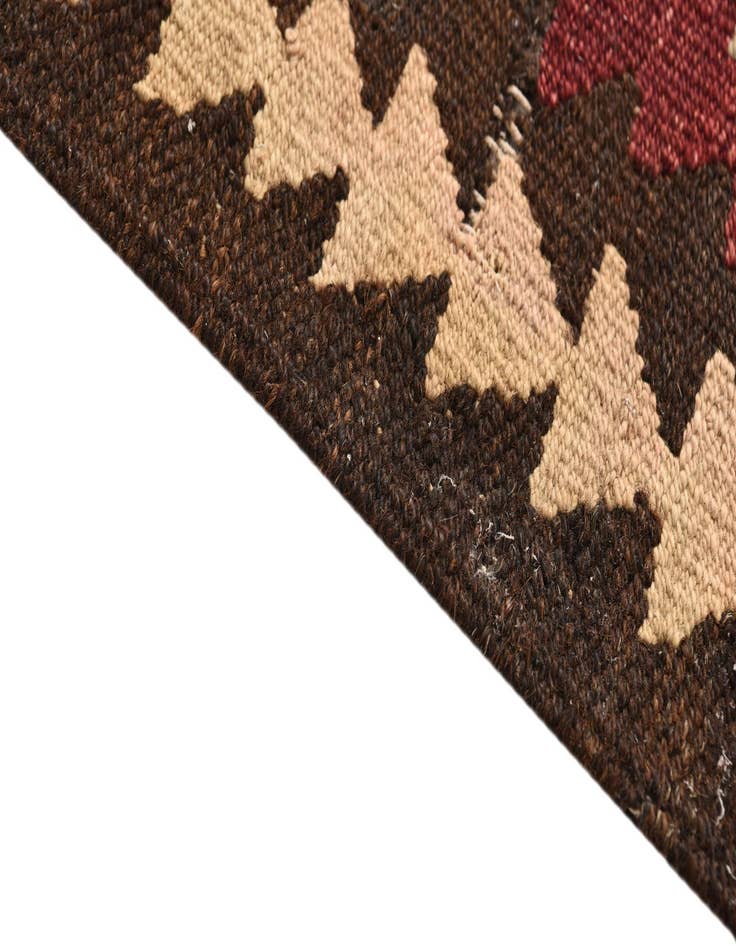 Detail image of  4' 3 x 7' 8  Hand Woven Kilim Fars Wool Rug