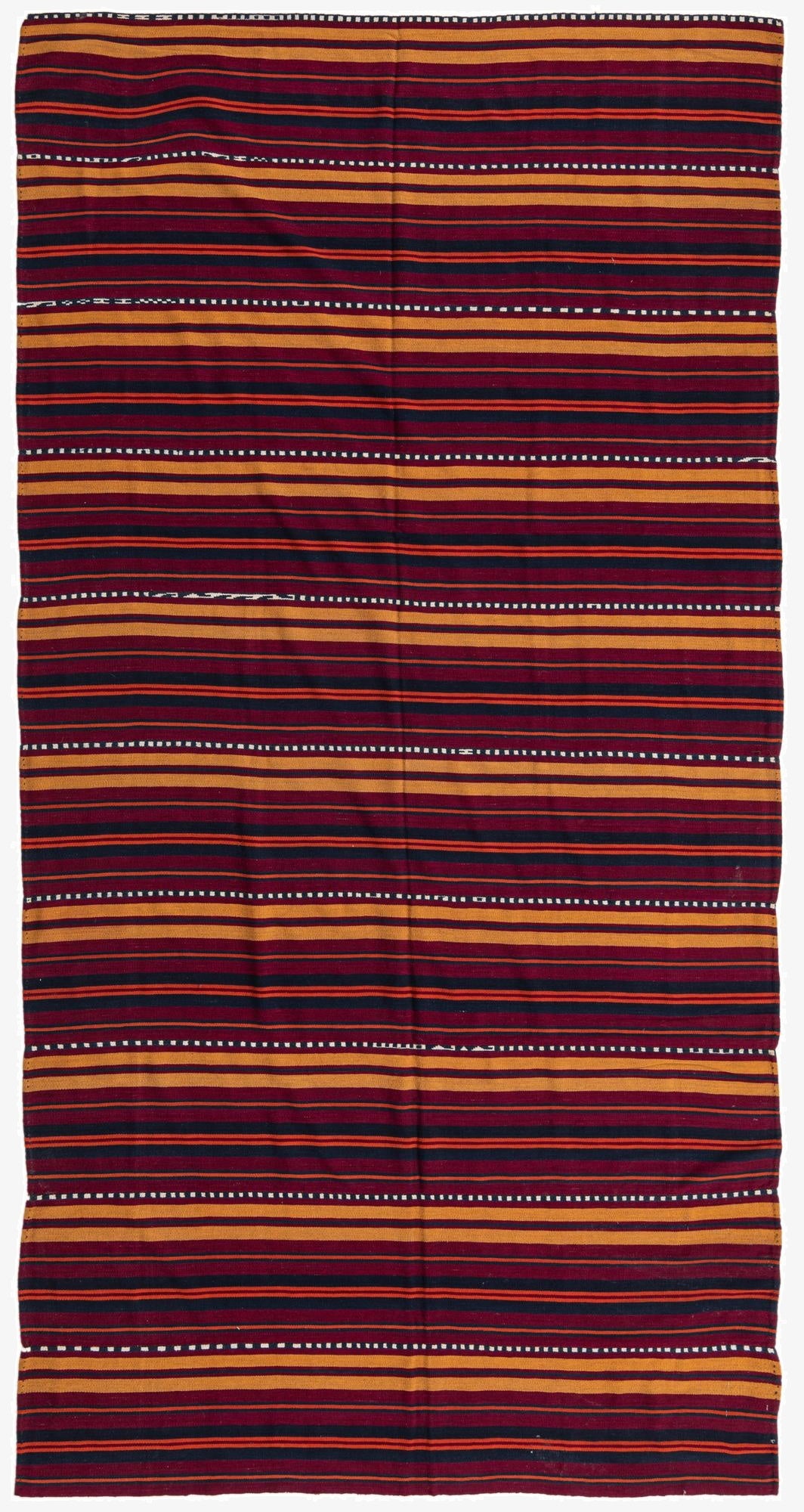  5' 9 x 11' 1  Hand Woven Kilim Fars Wool Rug